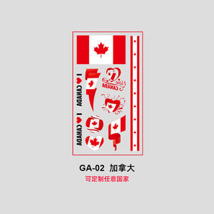 Nouvel Autocollant Temporaire de Tatouage d'Étoile de l'Équipe Nationale 2026 pour Événements, Jeux, Fêtes de Fans, Autocollant Facial Temporaire, Lot de 10 Pièces - Product Image 3