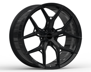 Rueda Forjada Monobloque en Negro Brillante con Diseño Multirradio, Compatible con Dodge Durango SRT, en Oferta - Product Image 5