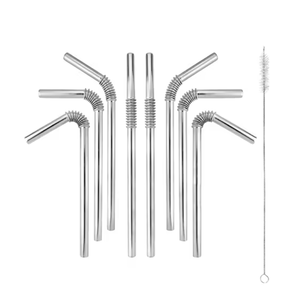 หลอดดูดน้ำสแตนเลส DF304 EDS แบบโค้งงอได้ ขนาด/ความยาวตามสั่ง - Product Image 1