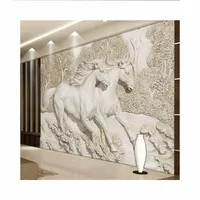 工場カスタムデザイン石3D壁彫刻手彫り大理石ヌード女性レリーフ壁彫刻