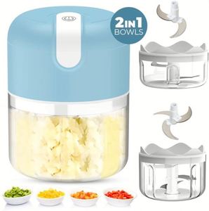 Trend Portable USB Mini Food Processor Electric Garlic <b>Chopper</b> Stainless Steel 304 Blades Eco-Friendly CE/EU Certified Home Use - Product Image 2