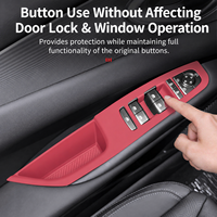 Pour BYD Seal 6 DM-i : Tapis de protection en silicone pour panneau de boutons de porte, couvercle de protection pour interrupteur de lève-vitre, accessoires intérieurs