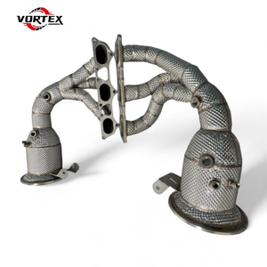 Collecteurs d'échappement VORTEX personnalisés en acier inoxydable SS304 pour Porsche 992 GT3 RS 4.0L 2020-2025 - Product Image 1