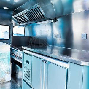 Sơn thép nhẹ kết thúc xe tải thực phẩm di động 2 bánh/4 bánh tùy chọn cho thức ăn nhanh xuất khẩu sang UK - Product Image 5