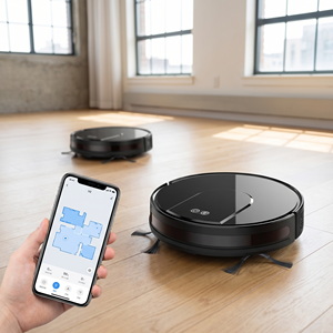 Robot Aspirador Inteligente con Succión Potente de 8000Pa, Control por Aplicación Bluetooth, Autocarga Automática, Navegación Inteligente para Uso Doméstico - Product Image 3