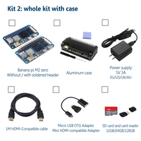 Placa DE DESARROLLO Banana Pi M2 Zero Allwinner H3 WIFI y BT del mismo tamaño Raspberry Pi Zero 2 W fuente de alimentación opcional