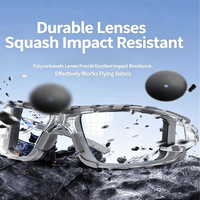 Lunettes de sport durables de haute qualité pour squash, cyclisme, pickleball, anti-buée, protection des yeux, résistantes au sable, pour adultes, en plein air