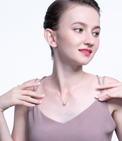 Privathintin SN178 — pendentif circulaire pour femmes, accessoires en argent Sterling 925, collier en or 14K