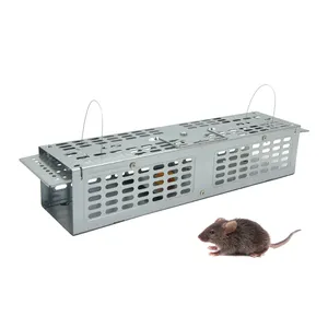 人道的なライブマウストラップ無毒のラットトラップケージマウスは、マウスとシマリスのための2つのドアを制御します