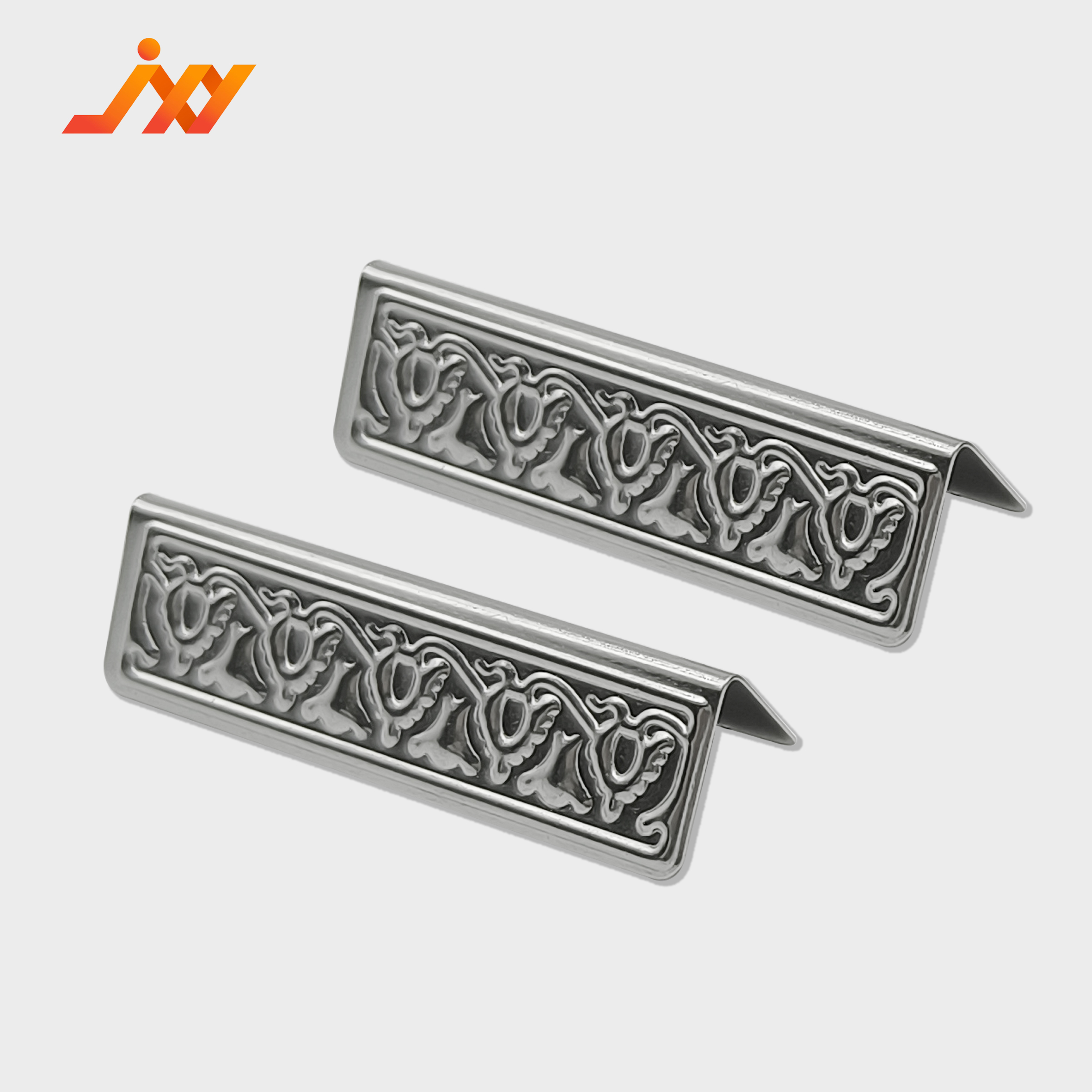 Wholesale Metal Closure Electroplated File Box Clasp with Delicate Patterns and Sealing Label for Document Boxes