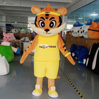 Kinqee disfraz de Mascota de gato Tigre inflable de Anime de lujo personalizado para promoción ceremonia actividades carnaval mascota de tigre personalizado
