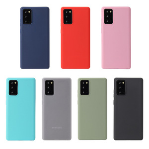 Siêu mỏng kẹo màu Matte mềm Silicone cover quay lại trường hợp điện thoại cho Samsung <span class=keywords><strong>Galaxy</strong></span> <span class=keywords><strong>Note</strong></span> 20 siêu S20 cộng với - Product Image 1