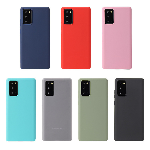 Ultra Thin Candy Color Matte Soft Silicone Back Cover Phone Cases for Samsung Galaxy Note 20 Ultra S20 Plus