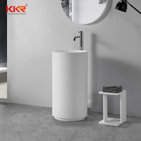 Lavabo autoportant cylindrique en surface solide KKR Sanitary Ware