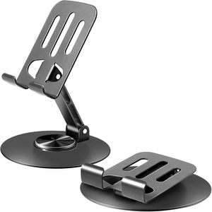 360 Degrees Rotating Portable <b>Phone</b> Holder Adjustable Foldable Cell <b>Phone</b> <b>Stand</b> Steel <b>Phone</b> Accessory <b>for</b> Desk - Product Image 1