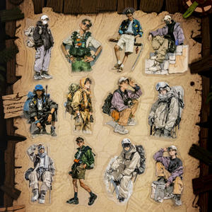 Jack's Adventure Handbook Series Autocollants décoratifs pour cahiers <span class=keywords><strong>de</strong></span> caractères originaux 20 autocollants par paquet pour collage - Product Image 1