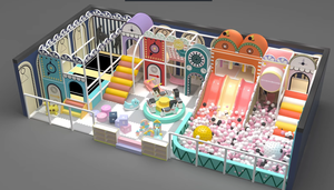 Indoor Children Playground Equipment With Ball Pool Slide Maze Plastic <b>Play</b> Structure For Commercial Use - Product Image 3
