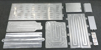 Grand bloc de refroidissement à eau froide brasée NMC de batterie ev power nouvelle énergie en aluminium personnalisé
