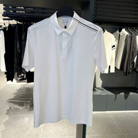 Chemise de golf pour homme de style coréen, anti-UV, douce, légère, à séchage rapide, respirante, extensible, vêtements de sport à manches courtes
