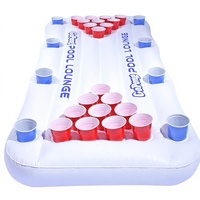 Piscine gonflable personnalisée GoPong pour beer pong avec flotteur social blanc fabriqué en Chine, glacière flottante