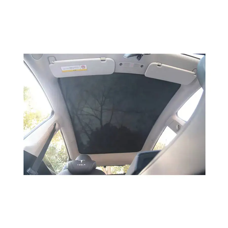 Pare-soleil de toit de voiture en verre pour Tesla modèle Y pare-soleil pare-soleil de fenêtre supérieure rideau en maille de protection
