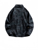 Nouvelle veste chemise décontractée pour homme 2026, style cargo, en coton, à boutonnage simple, avec revêtement camouflage, coupe ample, personnalisable