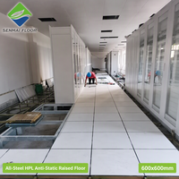 Plancher surélevé pour centre de données, entièrement en acier, antistatique, panneau de plancher d'accès HPL 600x600mm, moderne, ESD, garantie 4 ans, SENMAI