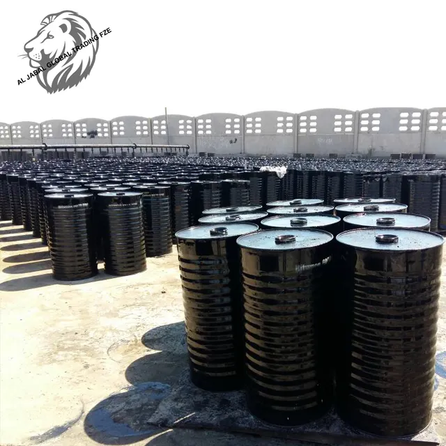 Betume 60/70 embalado em 180KG tambores de aço novo embarque de produção de asfalto em recipiente de 20ft ou de 40ft origem turquemenistão