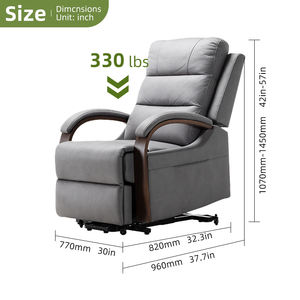Tecforcare Elderly Recliner Lift Chair Luxury Electric <strong>Medical</strong> <strong>Sofa</strong> for Elderly Living Room Nursing Home Care Folding Chairs - Product Image 5