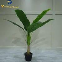 人工バナナツリー卸売景観植物観賞用プラスチック鉢植え