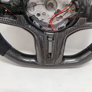 Volante Riscaldato in Vera Fibra di Carbonio con LED Stile Racing Personalizzato per BMW <span class=keywords><strong>Serie</strong></span> M2 F44 M2 F45 F46 - Product Image 4