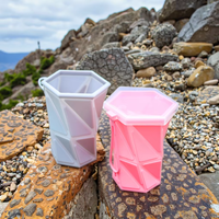 Gobelet portable en silicone imprimé en 3D avec couvercle à vis 260 ml, pour boire directement, idéal pour les sports de plein air, la randonnée, la voiture, les couleurs adaptées au camping