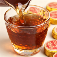Mini-coins de Pu'er Shu parfumés au riz glutineux, 7-8g chacun, en vrac, petits gâteaux de thé Pu'er pour la vente en gros