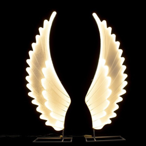 Grandes ailes d'ange lumineuses pour la décoration de salle de réception de mariage, <span class=keywords><strong>magnifique</strong></span> ornement LED pour l'aménagement de dîner de mariage de grande envergure - Product Image 2