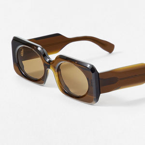 FW yüksek kalite moda lüks tasarımcı Retro kare yuvarlak PC + CP çerçeve güneş gözlüğü polarize özel logolu güneş gözlükleri kadın erkek - Product Image 2