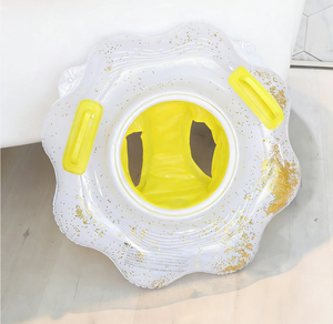 Flotador Inflable de PVC con Purpurina <span class=keywords><strong>en</strong></span> Forma de <span class=keywords><strong>Huevo</strong></span> y Flor para Niños, Asiento Flotante para Bebés y Niños Pequeños, Anillo Flotante para <span class=keywords><strong>Agua</strong></span> - Product Image 2