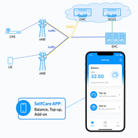 Sistema de Carga en Línea OCS para Telecomunicaciones, Software de Facturación en Tiempo Real para Datos de Voz y SMS para MVNO y LTE Privado