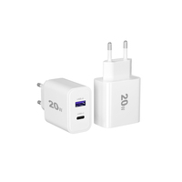 Pengisi daya ponsel Universal QC 2024, pengisi daya dinding Tipe c usb untuk rumah dan perjalanan dengan colokan EU US UK