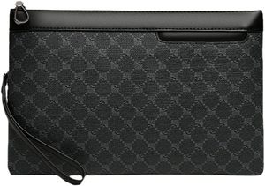 Sac à main pour homme, fermeture éclair, léger, imperméable, antivol, portable, doublure en polyester, design tendance, matériau PU - Product Image 2