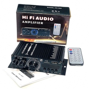 Amplificateur audio pour voiture et maison AK-360 Bluetooth 5.0, amplificateur mini Hi-Fi 2.0 canaux classe AB avec contrôle des basses et des aigus - Product Image 4