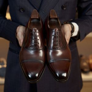 Chaussures Oxford Classiques de Luxe pour Hommes, en Cuir Léger et Respirant, à Bout Carré, à Lacets, de Haute Qualité, Disponibles en Noir et Café - Product Image 6