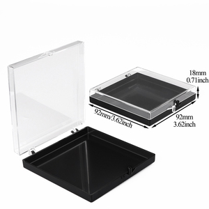 SUNSHING Clear Rigid Plastic Hinged Box Square Styrene Specimen Presentation Storage Case Acrylic Mineral Display <b>Boxes</b> - Product Image 5