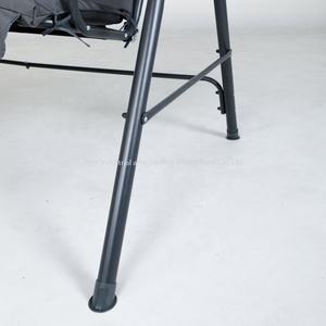 Leisure Garden <b>Swing</b> Chair With Fabric Roof Outdoor Shade 3 Seats Hanging Chair Steel <b>Frame</b> Patio Furniture - Product Image 6