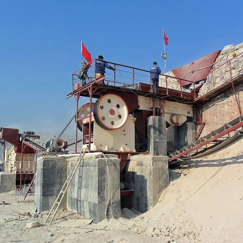 Jaw Crusher Fixed Line For Granite Stones Complete Stone Crushing Plant Gravel Limestone Aggregate Stone Production Line