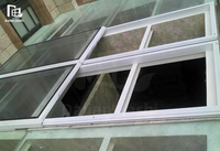 Ventana Corredera de Techo de Vidrio Automática, Eléctrica, Impermeable, de Aluminio, para Balcón o Patio, Retráctil