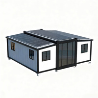 Maison préfabriquée pliable à énergie solaire, conteneur de 20 pieds, confortable, compacte, micro-maison, espace modulaire, gain de place, 18 m²