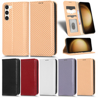 Étui brillant pour Samsung S23 S24 ultra, design luxueux, coque de téléphone portable, portefeuille en cuir, coque de téléphone pour Samsung S23 Plus