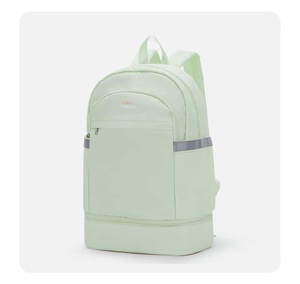 Toough Slhs Minimalist Unisex Backpack Light Green Nylon 20-37L Zipper Closure Daily Use - Product Image 1