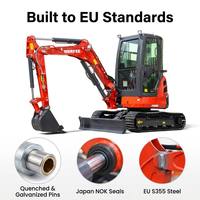 LIVRAISON GRATUITE Minipelle 3.5 tonnes Moteur Kubota de pelle ferme Nouvelles mini pelle 1 tonne 2 tonnes Prix des machines