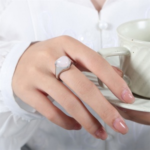 Anillo de Piedra Natural de Acero Inoxidable Fino y Elegante, Anillos de Piedra Ojo de Tigre Dorados para Mujer - Product Image 6